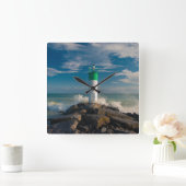 Lighthouses | Wellington Ontario Canada スクエア壁時計 (ホーム)