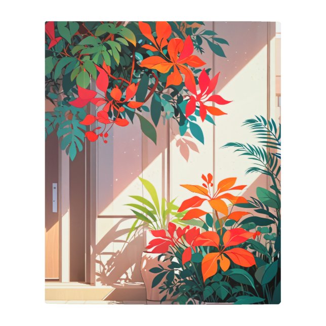 Lighting and cozy-Bright Botanical Garden at the D メタルプリント (正面)