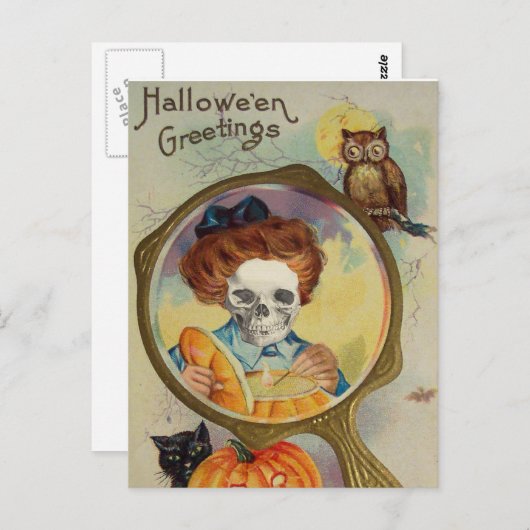 Lighting The Jack O' Lantern ポストカード (正面/裏面)