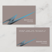 LIGHTNING3名刺の暗灰色 名刺 (正面/裏面)