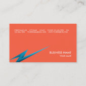 LIGHTNING3名刺の赤 名刺 (裏面)