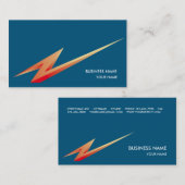 LIGHTNING3名刺の青 名刺 (正面/裏面)