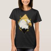 Lightning American Bald Eagle Bird Watcher Bird Ea Tシャツ (正面)