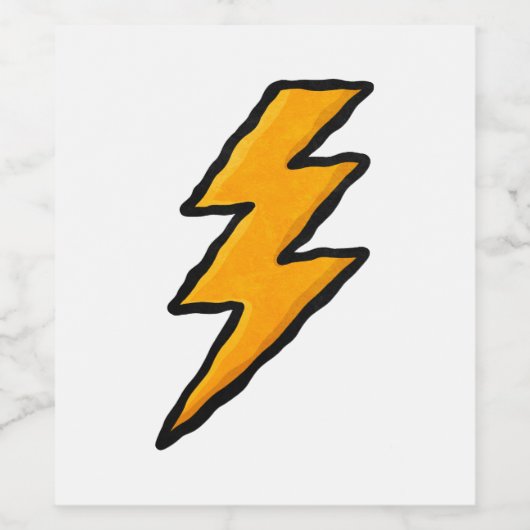 Lightning bolt ワインラベル (シングルラベル)