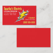 Lightning Bolt | Electrician / Contractor  名刺 (正面/裏面)