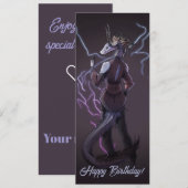 Lightning Dragon happy birthday 招待状 (正面/裏面)