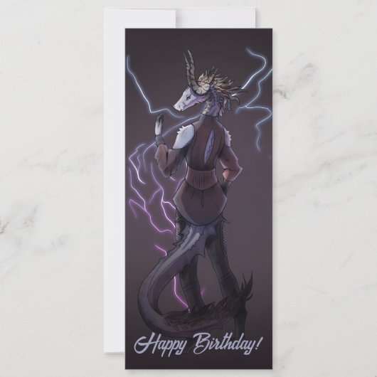 Lightning Dragon happy birthday 招待状 (正面)