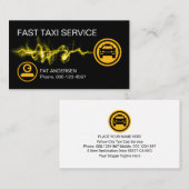 Lightning Fast Taxi Service Driving 名刺 (正面/裏面)
