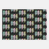 Lightning Merry Christmas Preppy Coquette Xmas  ラッピングペーパーシート (正面)