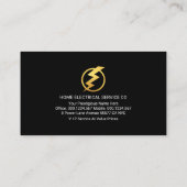 Lightning Outage Gold City Skyline 名刺 (裏面)