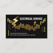 Lightning Outage Gold City Skyline 名刺 (正面)