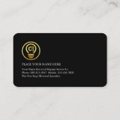 Lightning Powers Bulb Tools Filament 名刺 (裏面)