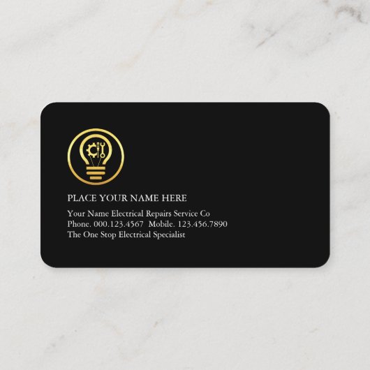 Lightning Powers Bulb Tools Filament 名刺 (裏面)