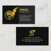 Lightning Powers Electrician Lightbulb 名刺 (正面/裏面)