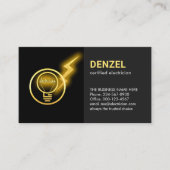 Lightning Powers Electrician Lightbulb 名刺 (正面)