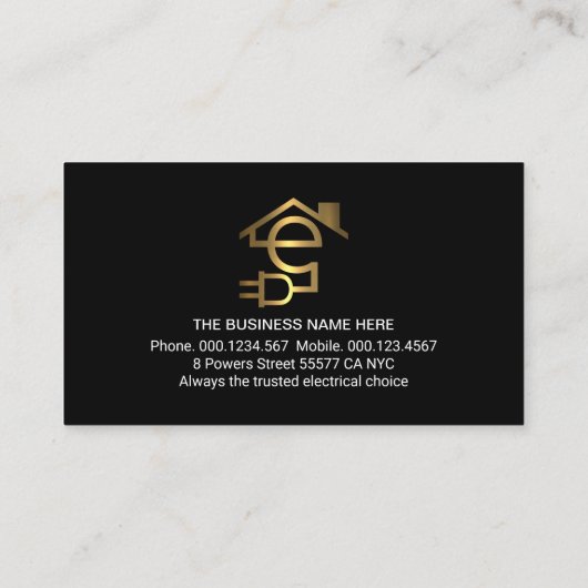 Lightning Powers Up Electric Source 名刺 (裏面)