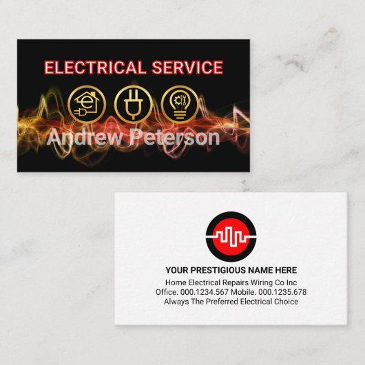 Lightning Powers Up Your Name 名刺 (正面/裏面)