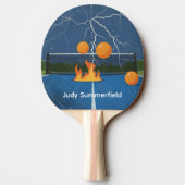 Lightning Storm Table Tennis, Fire and Thunder 卓球ラケット (裏面)