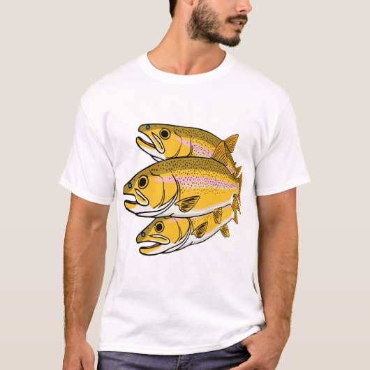 Lightning Trout Retro Fishing Gift Tシャツ (正面)