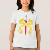 Lightning Yellow Dragon Emblem トライブレンドＴシャツ (正面)