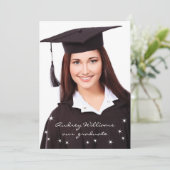 Lights写真きらめく卒業発表 案内状 (スタンド正面)