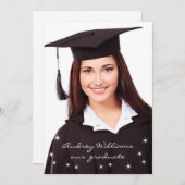 Lights写真きらめく卒業発表 案内状 (正面/裏面)