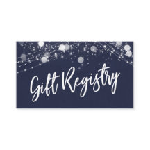 Lights グランジ Scriptカジュアル Navy Gift Registry