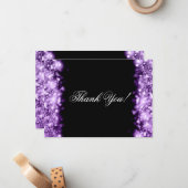 Lights 結婚 Purpleさんに感謝の意きらめく味 ノートカード (正面/裏面インサイチュ)