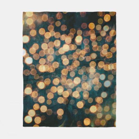 lights backgroundabstract, background, black ぼやけ, フリースブランケット (正面)