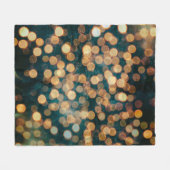 lights backgroundabstract, background, black ぼやけ, フリースブランケット (正面(横))