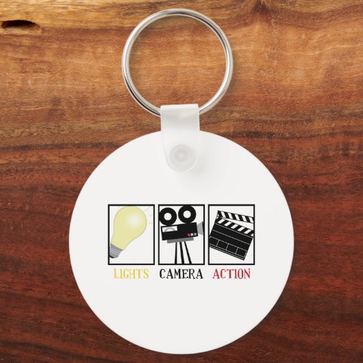 Lights Camera Action キーホルダー (正面)