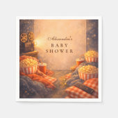 Lights Camera Baby Shower スタンダードカクテルナプキン (正面)