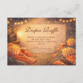 Lights Camera Baby Shower Diapper Raffle エンクロージャーカード (正面)