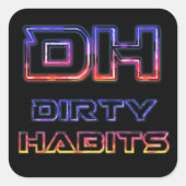 Lights Dirty Sticker スクエアシール (正面)