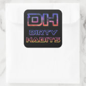 Lights Dirty Sticker スクエアシール (バッグ)
