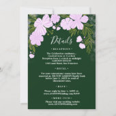 Lights Flowers Wedding 招待状 (裏面)