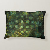 Lights in the City抽象芸術アートアクセント枕 アクセントクッション (裏面)