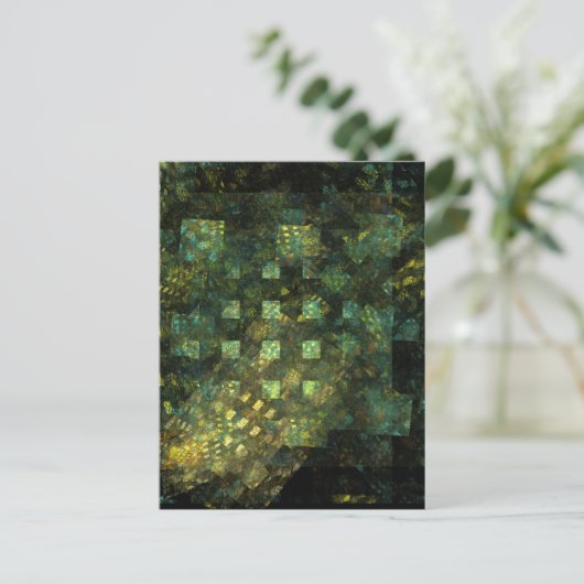 Lights in the City抽象芸術アートポストカード ポストカード (スタンド正面)