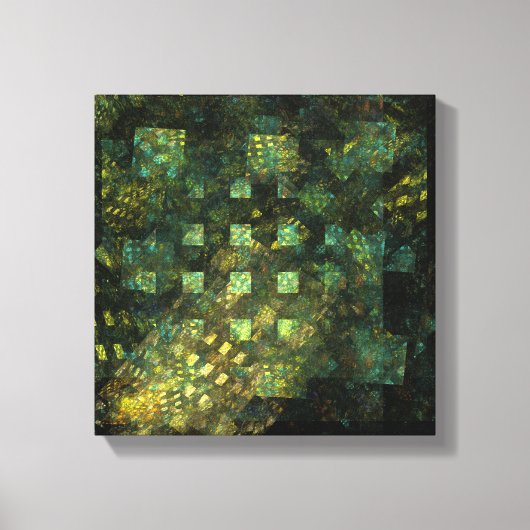 Lights in the City抽象芸術白黒 キャンバスプリント (正面)