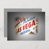 Lights on the "Bride & Groom" Las Vの私たち結婚の作品 ポストカード (正面/裏面)