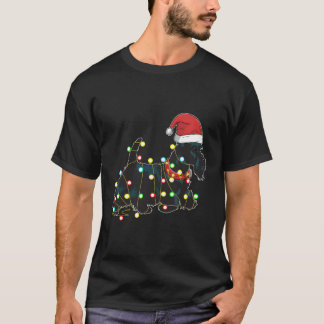 Lights Scottie犬の恋人おもしろいクリスマスギフトChris Tシャツ