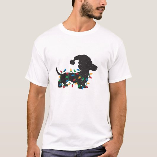 Lights Wiener Dachshund Tシャツ (正面)
