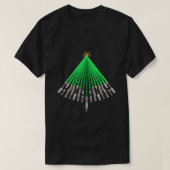 LightSaber Christmas Tree Sticker Tシャツ (デザイン正面)
