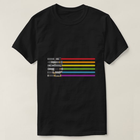 Lightsaber Rainbow Essential T-Shirt Tシャツ (デザイン正面)