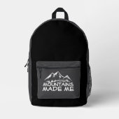 Lightweight Trail white gray black Hiking Backpack プリントバックパック (正面)