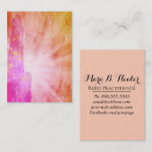 Lightworkerの*~*エネルギー治療師光線の治療手 名刺 (正面/裏面)