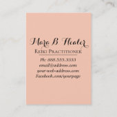 Lightworkerの*~*エネルギー治療師光線の治療手 名刺 (裏面)