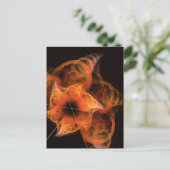 Lightworks 抽象芸術 フレアリングエネルギーのフラクタル ポストカード (スタンド正面)