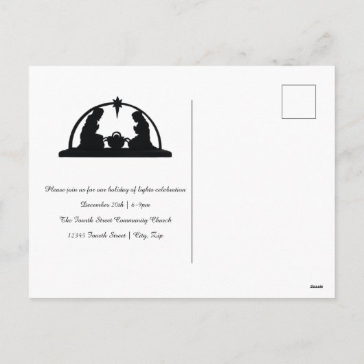 LiGitesの休日出生 – クリスマスポストカード (裏面)