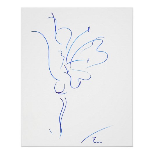 Ligne bleue, série "Traits simples" ポスター (正面)